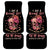 I Am A Sweet Girl Flower Skull Car Mats - Wonder Print Shop