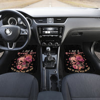 I Am A Sweet Girl Flower Skull Car Mats - Wonder Print Shop