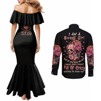 i-am-a-sweet-girl-flower-skull-couples-matching-mermaid-dress-and-long-sleeve-button-shirt