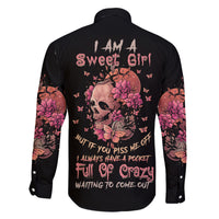 I Am A Sweet Girl Flower Skull Family Matching Summer Maxi Dress and Hawaiian Shirt - Wonder Print Shop