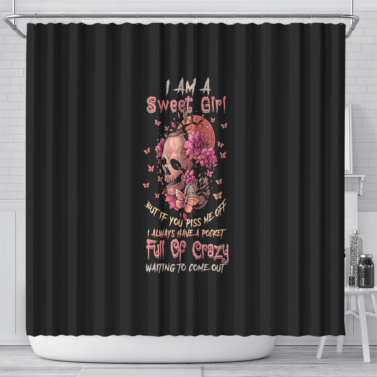 i-am-a-sweet-girl-flower-skull-shower-curtain