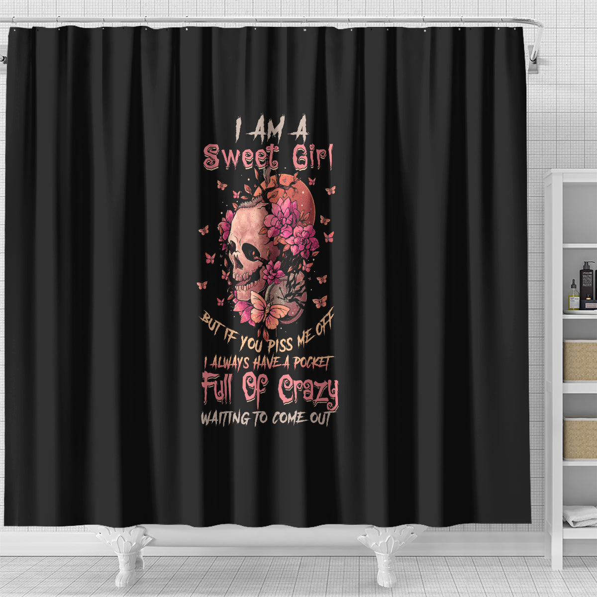 i-am-a-sweet-girl-flower-skull-shower-curtain