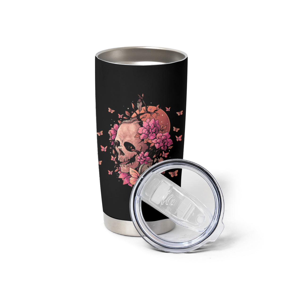 I Am A Sweet Girl Flower Skull Tumbler Cup - Wonder Print Shop
