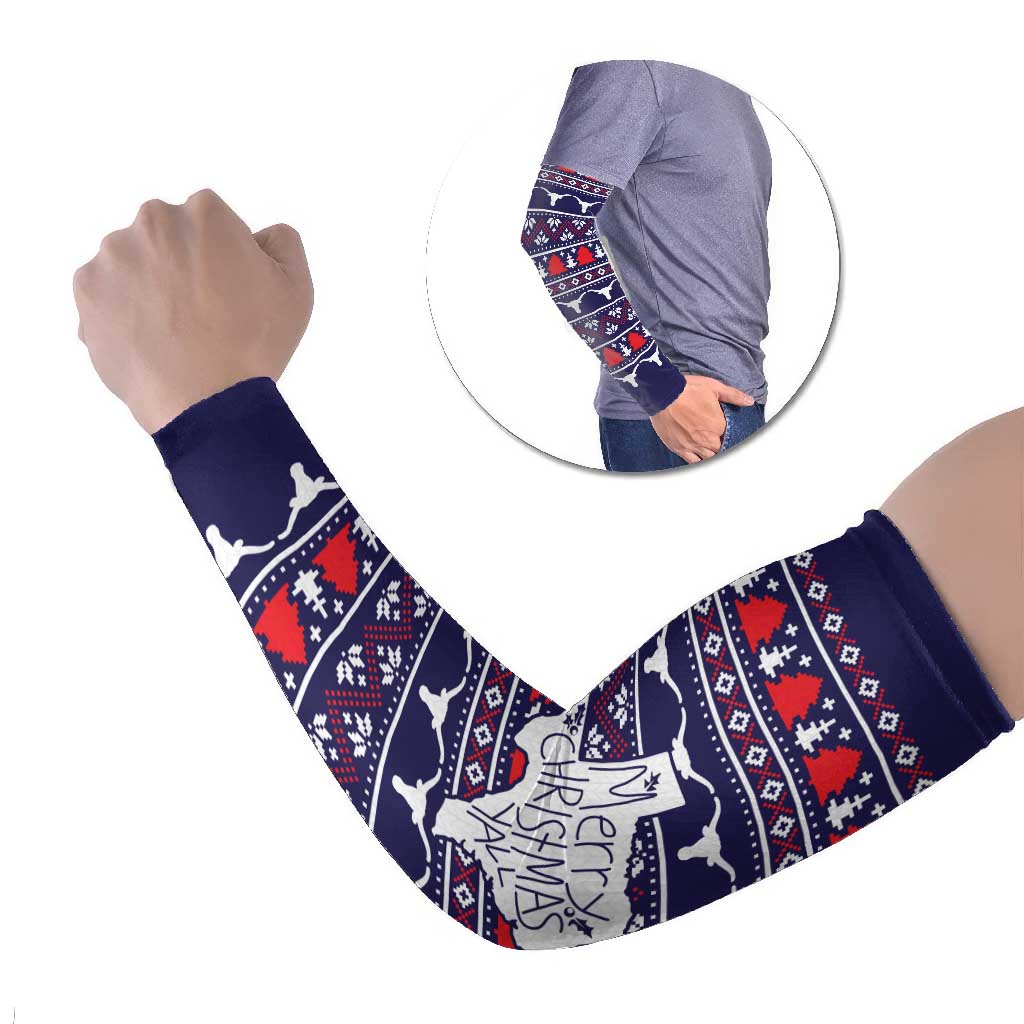 Merry Christmas Y'all Arm Sleeves Xmas Holiday Patterns - Wonder Print Shop
