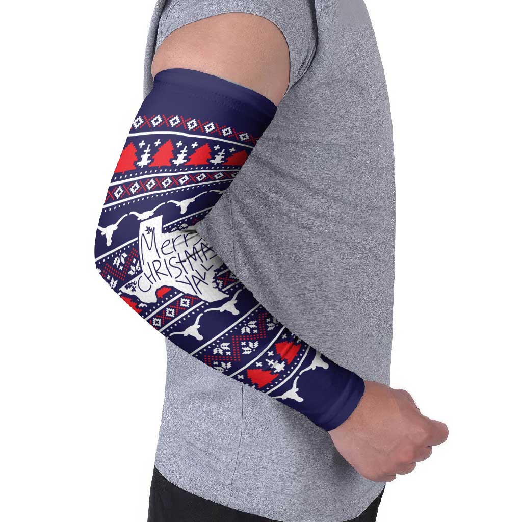 Merry Christmas Y'all Arm Sleeves Xmas Holiday Patterns - Wonder Print Shop