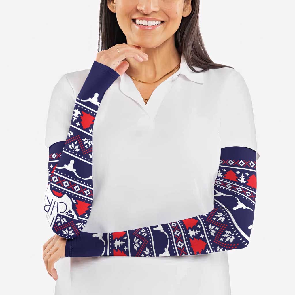 Merry Christmas Y'all Arm Sleeves Xmas Holiday Patterns - Wonder Print Shop