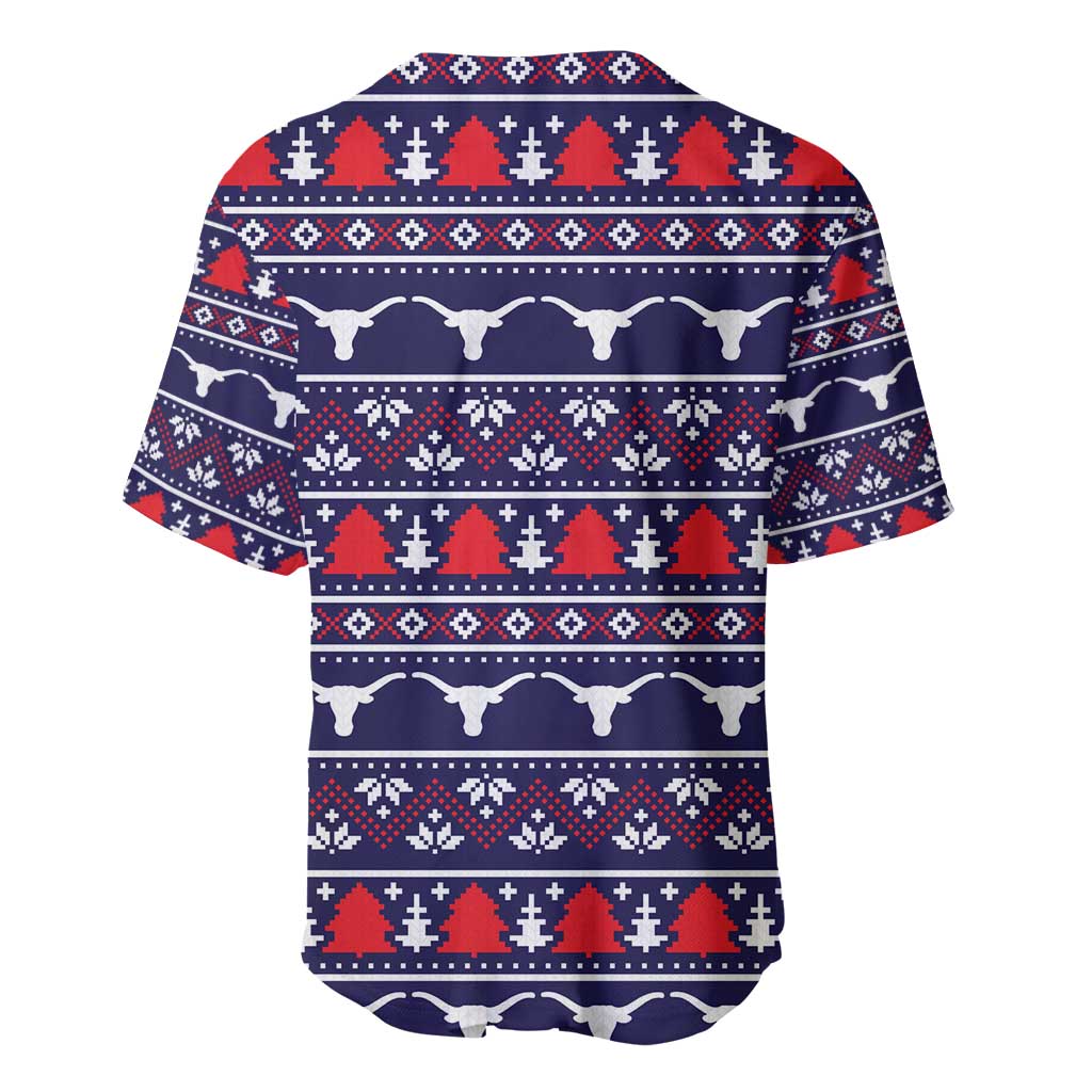 Merry Christmas Y'all Baseball Jersey Xmas Holiday Patterns - Wonder Print Shop