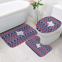 Merry Christmas Y'all Bathroom Set Xmas Holiday Patterns - Wonder Print Shop