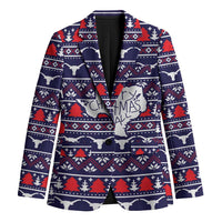 Merry Christmas Y'all Blazer Xmas Holiday Patterns - Wonder Print Shop