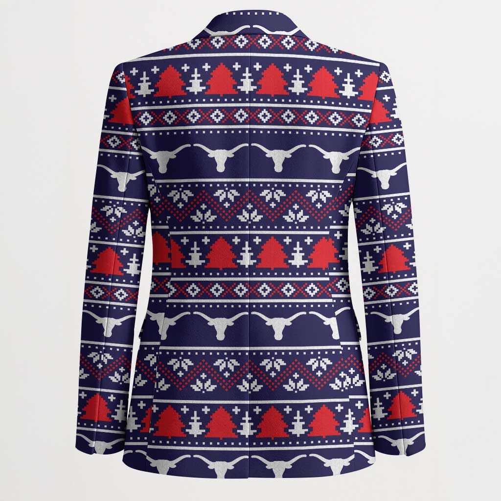 Merry Christmas Y'all Blazer Xmas Holiday Patterns - Wonder Print Shop