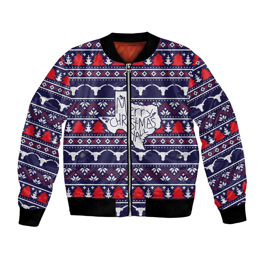 Merry Christmas Y'all Bomber Jacket Xmas Holiday Patterns - Wonder Print Shop