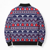 Merry Christmas Y'all Bomber Puffer Jacket Xmas Holiday Patterns - Wonder Print Shop