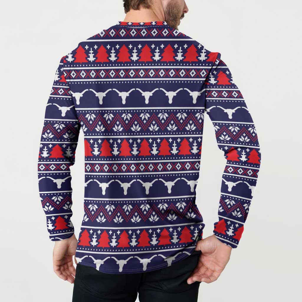 Merry Christmas Y'all Button Sweatshirt Xmas Holiday Patterns - Wonder Print Shop