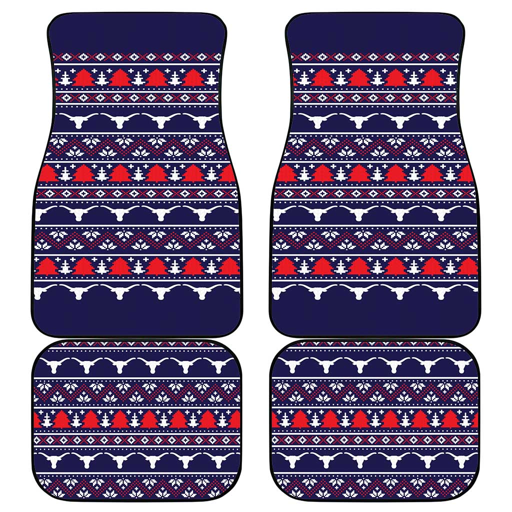 Merry Christmas Y'all Car Mats Xmas Holiday Patterns - Wonder Print Shop