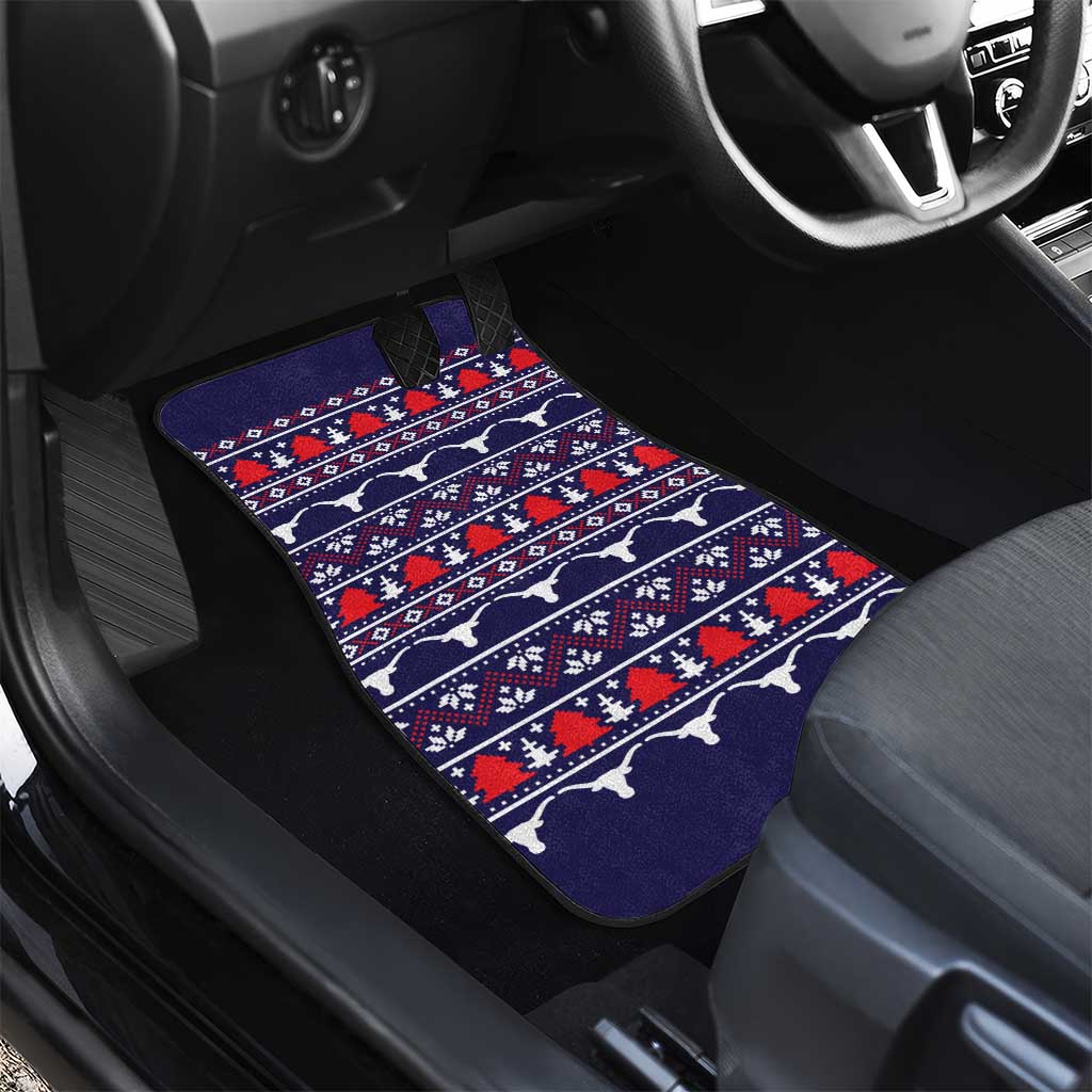 Merry Christmas Y'all Car Mats Xmas Holiday Patterns - Wonder Print Shop