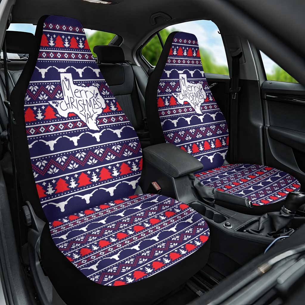 Merry Christmas Y'all Car Seat Cover Xmas Holiday Patterns - Wonder Print Shop