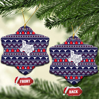 Merry Christmas Y'all Ceramic Ornament Xmas Holiday Patterns - Wonder Print Shop