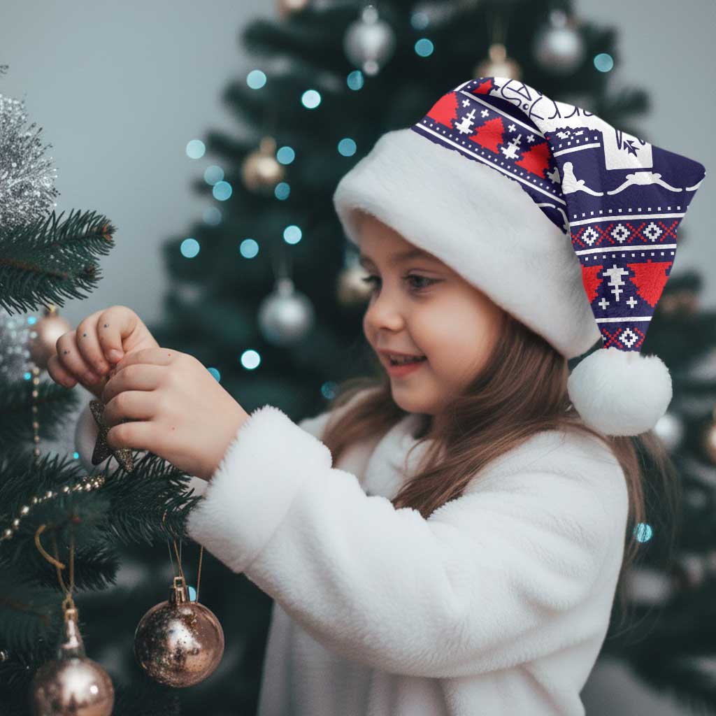 Merry Christmas Y'all Christmas Santa Hat Xmas Holiday Patterns - Wonder Print Shop