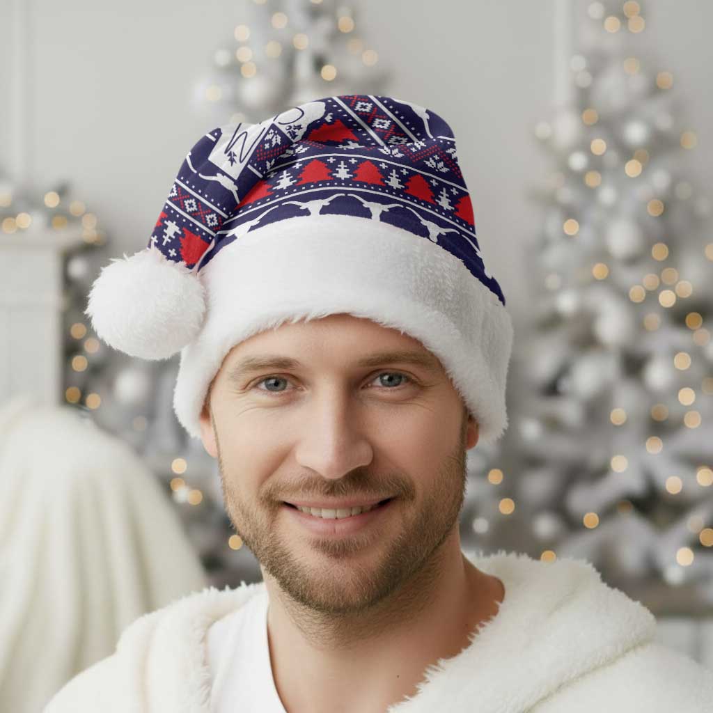 Merry Christmas Y'all Christmas Santa Hat Xmas Holiday Patterns - Wonder Print Shop