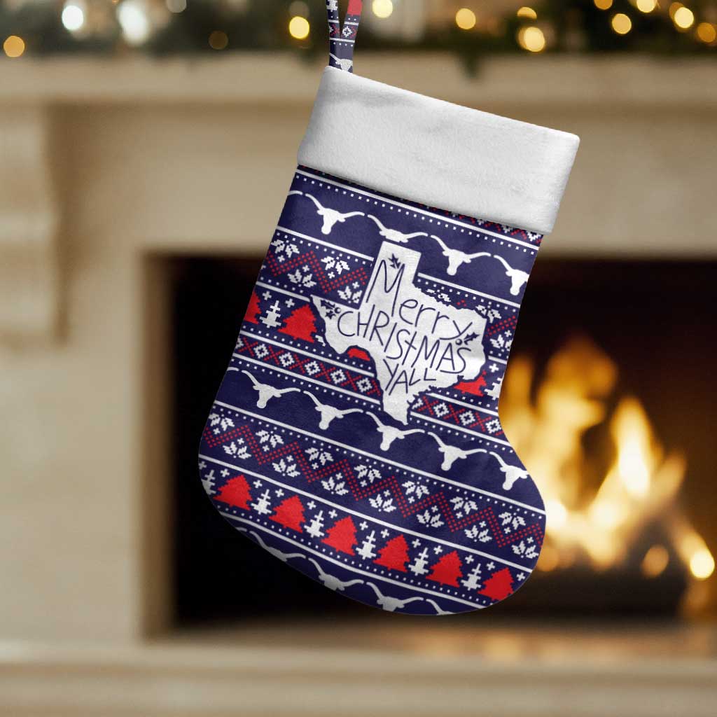 Merry Christmas Y'all Christmas Stocking Xmas Holiday Patterns - Wonder Print Shop