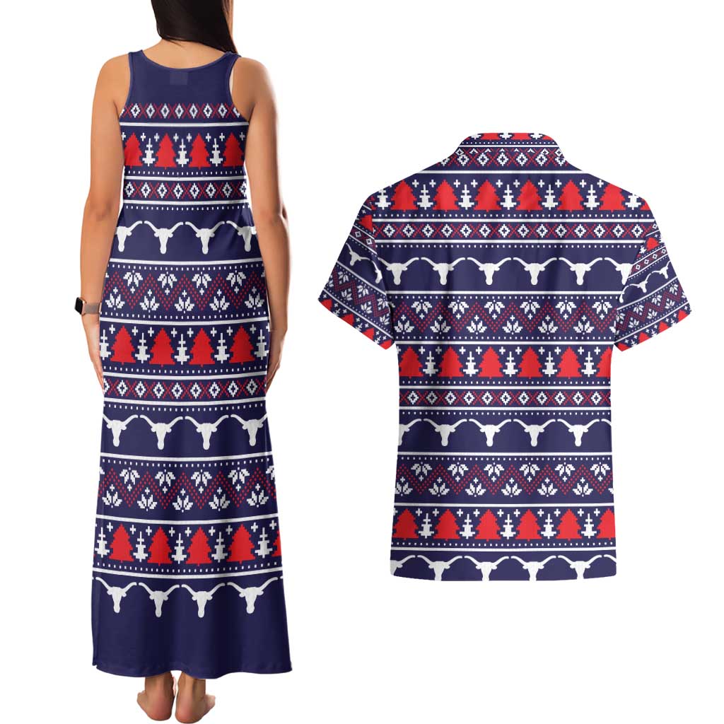 Merry Christmas Y'all Couples Matching Tank Maxi Dress and Hawaiian Shirt Xmas Holiday Patterns - Wonder Print Shop