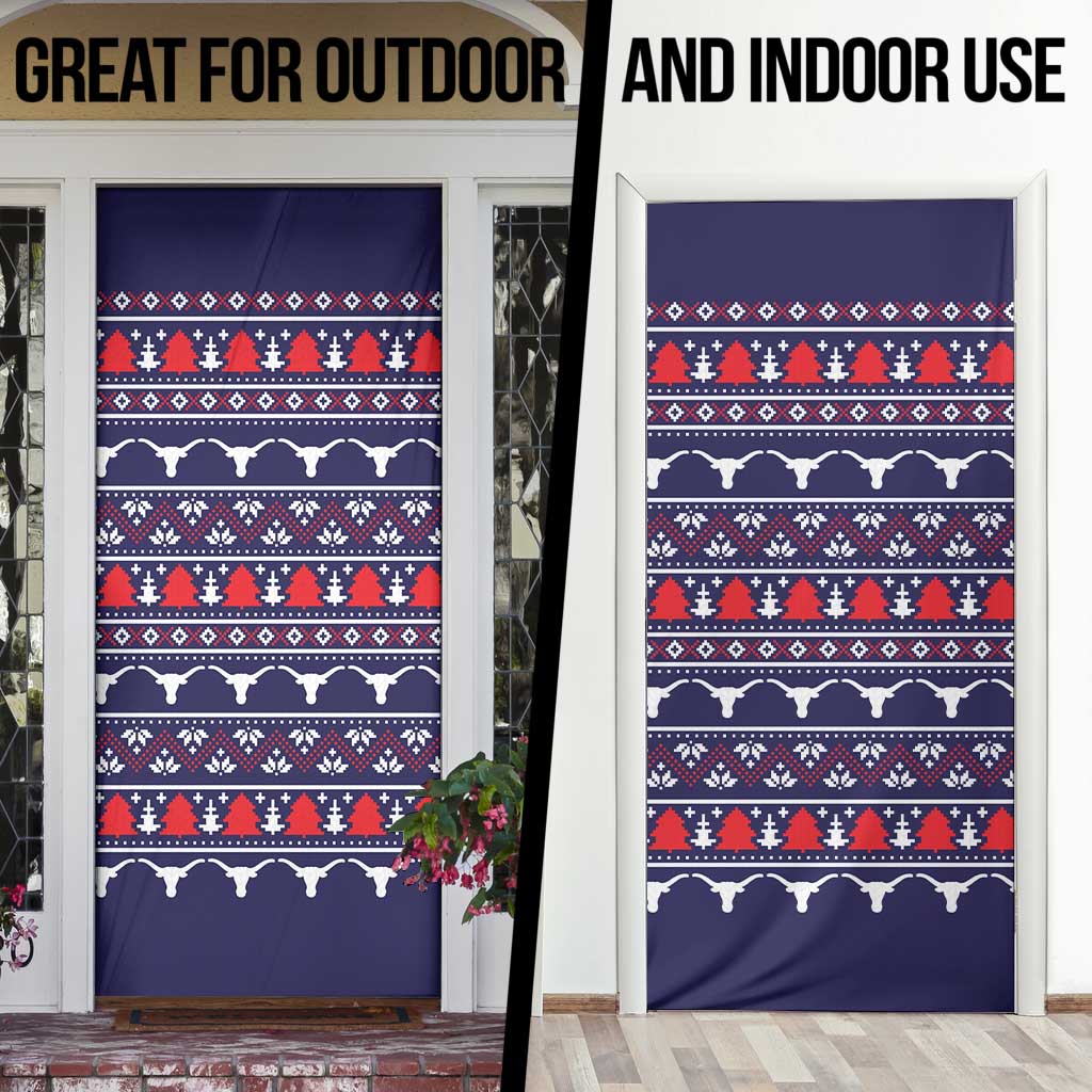 Merry Christmas Y'all Door Cover Xmas Holiday Patterns - Wonder Print Shop