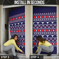 Merry Christmas Y'all Door Cover Xmas Holiday Patterns - Wonder Print Shop