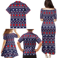 Merry Christmas Y'all Family Matching Puletasi and Hawaiian Shirt Xmas Holiday Patterns - Wonder Print Shop