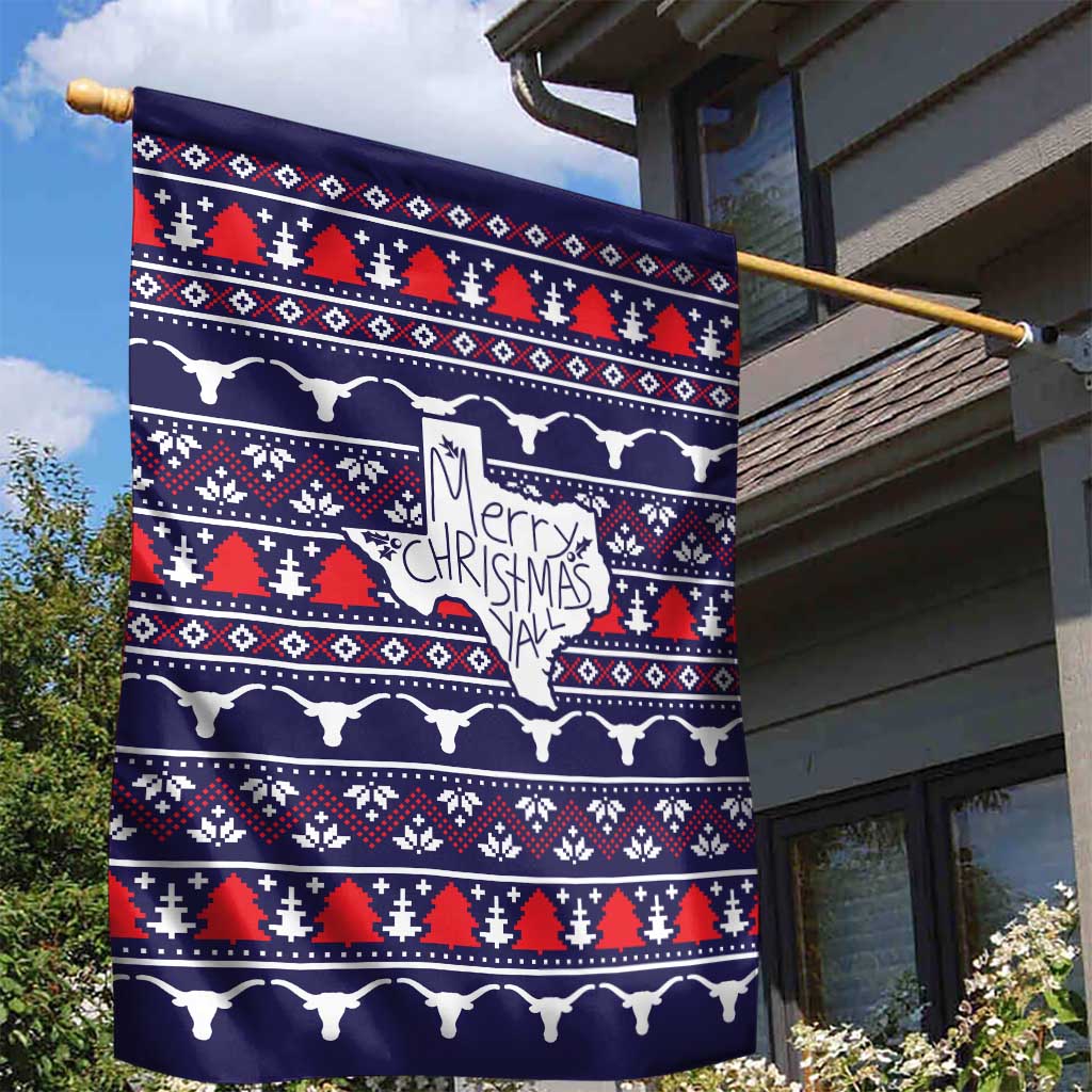 Merry Christmas Y'all Garden Flag Xmas Holiday Patterns - Wonder Print Shop