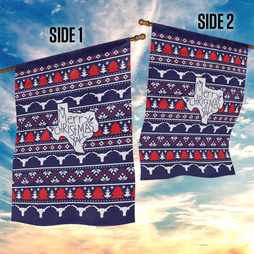 Merry Christmas Y'all Garden Flag Xmas Holiday Patterns - Wonder Print Shop