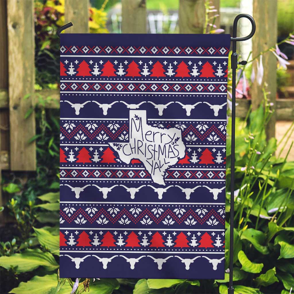 Merry Christmas Y'all Garden Flag Xmas Holiday Patterns - Wonder Print Shop
