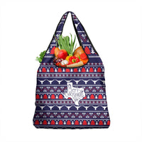 Merry Christmas Y'all Grocery Bag Xmas Holiday Patterns - Wonder Print Shop
