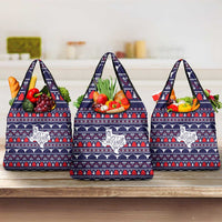 Merry Christmas Y'all Grocery Bag Xmas Holiday Patterns - Wonder Print Shop
