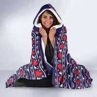 Merry Christmas Y'all Hooded Blanket Xmas Holiday Patterns - Wonder Print Shop