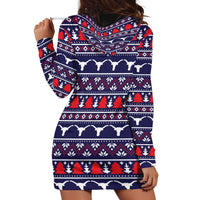 Merry Christmas Y'all Hoodie Dress Xmas Holiday Patterns - Wonder Print Shop