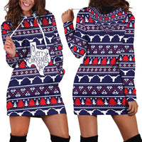 Merry Christmas Y'all Hoodie Dress Xmas Holiday Patterns - Wonder Print Shop