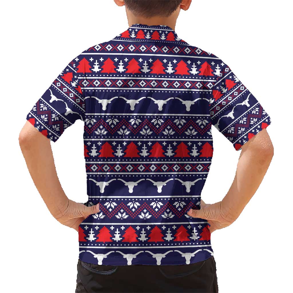 Merry Christmas Y'all Kid Hawaiian Shirt Xmas Holiday Patterns - Wonder Print Shop