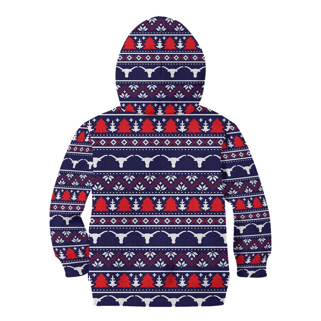 Merry Christmas Y'all Kid Hoodie Xmas Holiday Patterns - Wonder Print Shop