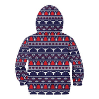 Merry Christmas Y'all Kid Hoodie Xmas Holiday Patterns - Wonder Print Shop
