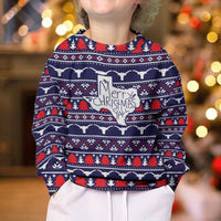 Merry Christmas Y'all Kid Ugly Christmas Sweater Xmas Holiday Patterns - Wonder Print Shop