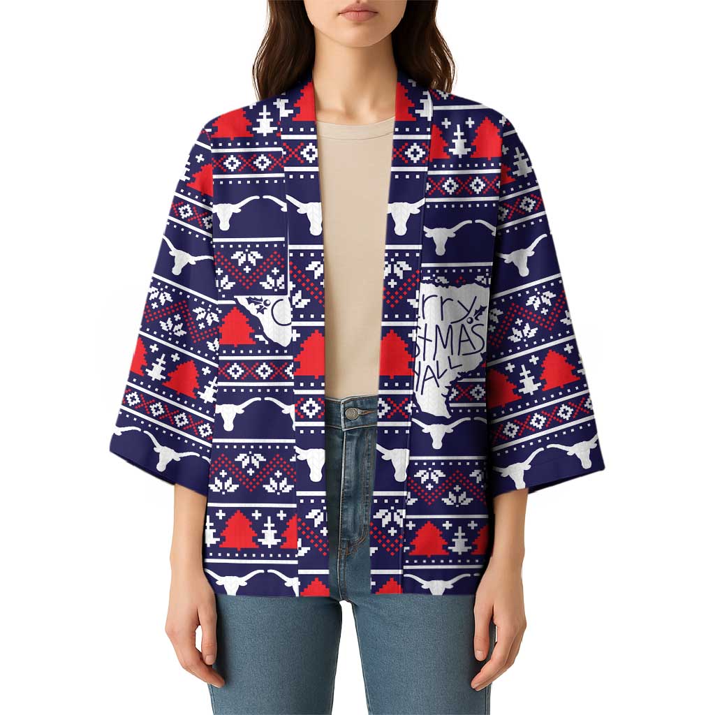 Merry Christmas Y'all Kimono Xmas Holiday Patterns - Wonder Print Shop