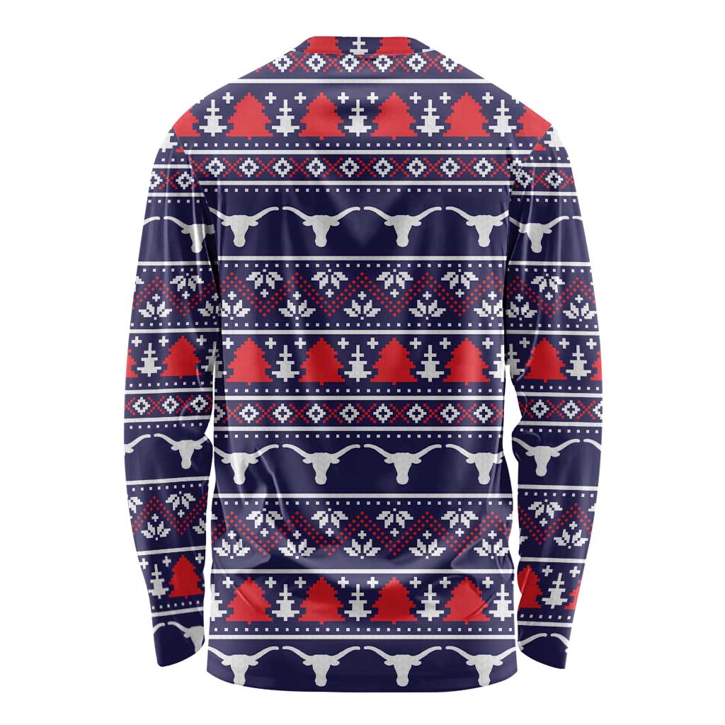 Merry Christmas Y'all Long Sleeve Shirt Xmas Holiday Patterns - Wonder Print Shop