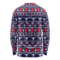 Merry Christmas Y'all Long Sleeve Shirt Xmas Holiday Patterns - Wonder Print Shop