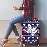 Merry Christmas Y'all Luggage Cover Xmas Holiday Patterns - Wonder Print Shop