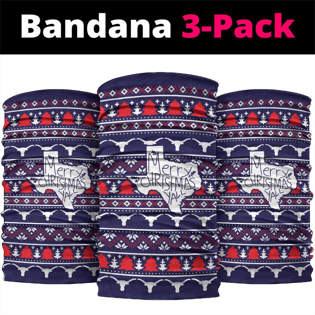 Merry Christmas Y'all Neck Gaiter Xmas Holiday Patterns - Wonder Print Shop