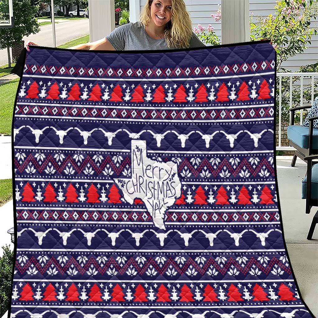 Merry Christmas Y'all Quilt Xmas Holiday Patterns - Wonder Print Shop