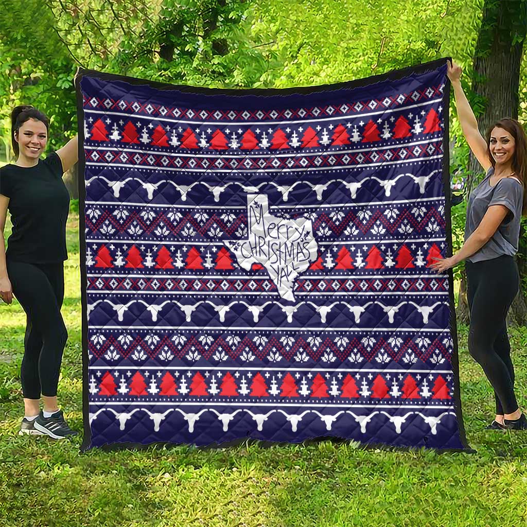 Merry Christmas Y'all Quilt Xmas Holiday Patterns - Wonder Print Shop