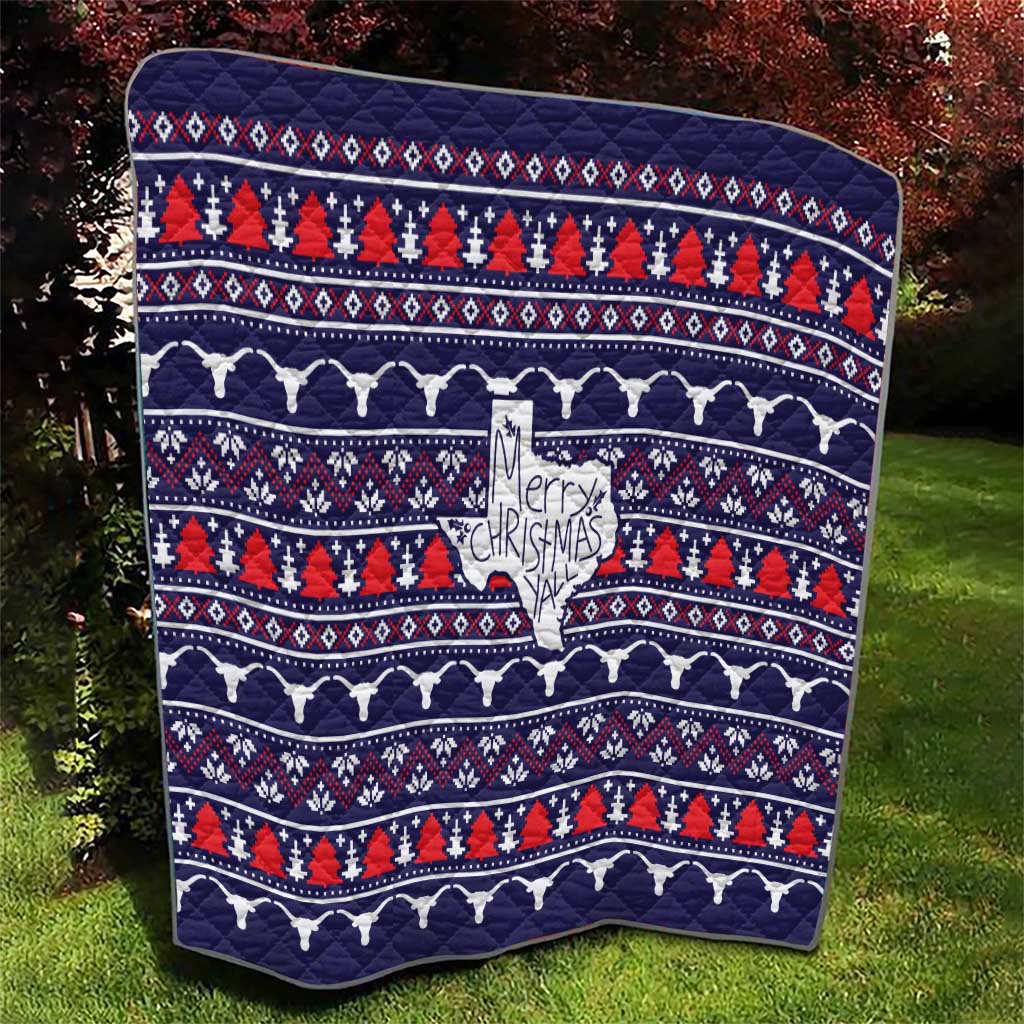 Merry Christmas Y'all Quilt Xmas Holiday Patterns - Wonder Print Shop