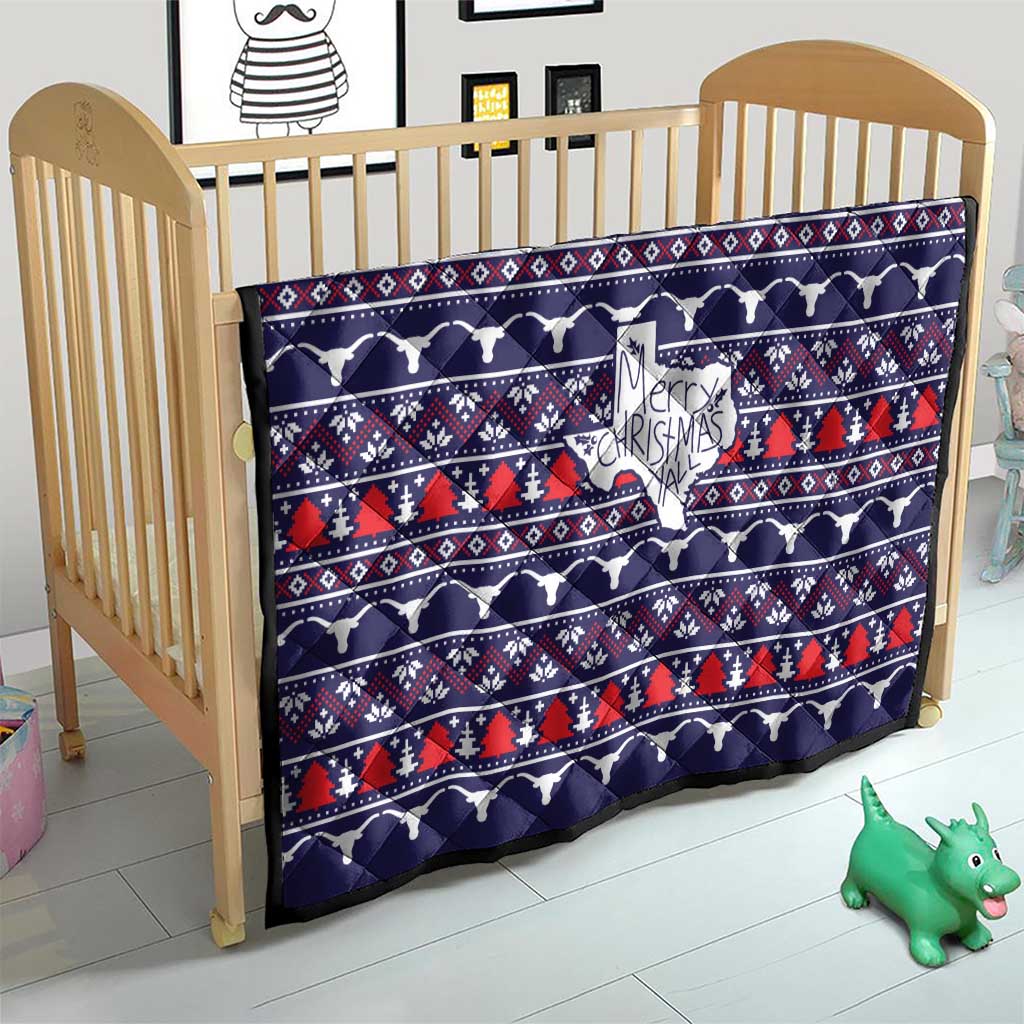 Merry Christmas Y'all Quilt Xmas Holiday Patterns - Wonder Print Shop