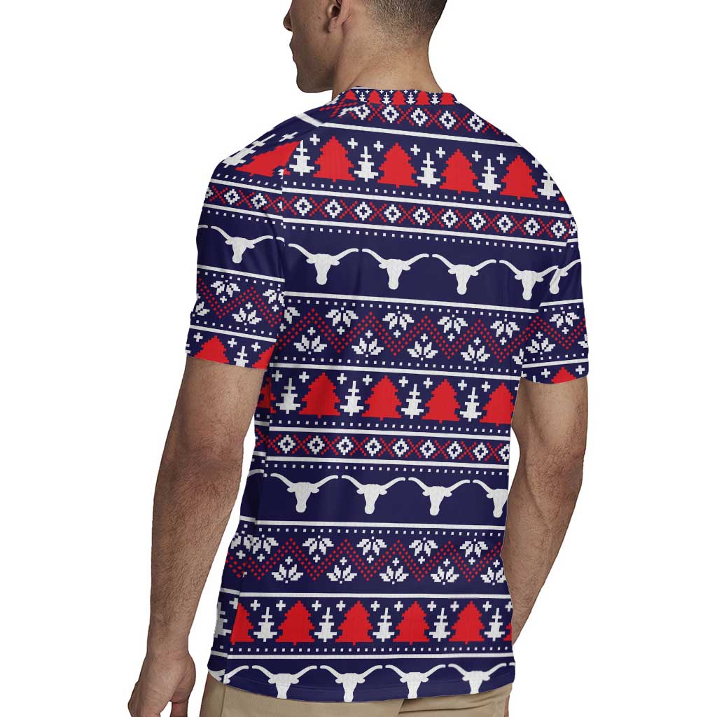 Merry Christmas Y'all Rugby Jersey Xmas Holiday Patterns - Wonder Print Shop